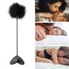 Faux Leather Paddle Soft Feathers Love Shape BDSM Gear Double-Ended Spanking Paddle Romantic Provocative Lightweight Portable Foreplay Toy