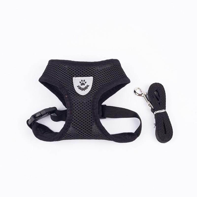 Breathable Vest-Style Harness Leash for Small To Medium Dogs and Cats