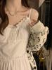 Plus Size French Style Waist-Cinched Ruffled Camisole Dress