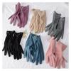 Women Thin Gloves Windproof Touch Screen Driving Pearl Decor Elegant Gloves Cold-proof Fashion Outdoor Warm Cycling Mittens
