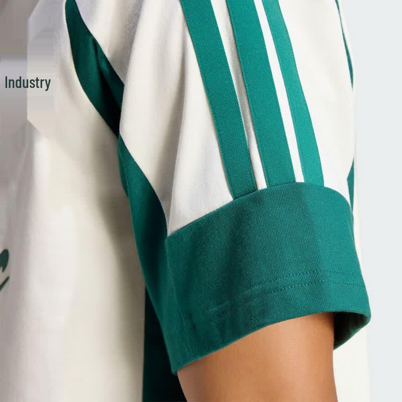 Adidas Men's Football-Inspired 3-Stripes Short Sleeve T-Shirt KS5052