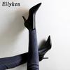 Fashion Eilyken Winter Zipper Ankle Boots Women Sexy Stiletto High Heels Shoes Fashion Pointed Toe Party Ladies Pumps