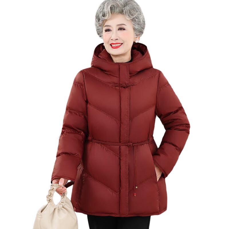 Fengxiao 2025 Winter Mid-Length Down Jacket for Middle-Aged Women