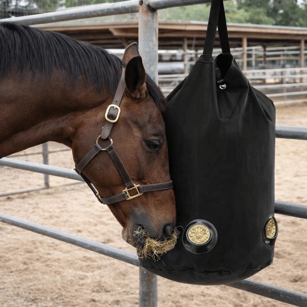 Large Capacity Slow Feeding Hay Bag Breathable Horse Hay Bag Durable Hay Storage Bag  Horse Care
