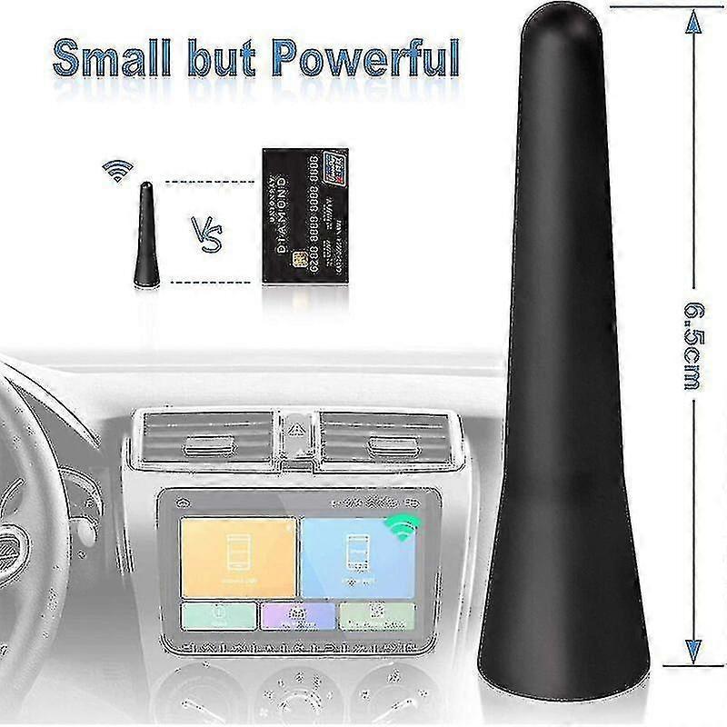 Car Radio Antenna 6.5cm Short Mini Car Antenna, Car FM Dab Antenna with powerful FM/AM/DAB reception - chuan