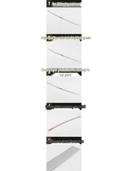 Rear Bumper Trim for 17 H6: Stainless Steel Anti-Scratch Collision Strip