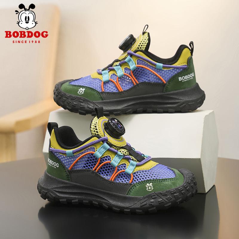 Babudou boys' sneakers2026Summer single-layer mesh breathable running shoes for elementary school boys
