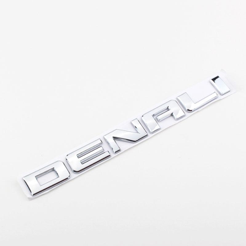 AABHB1 DENALI Logo Autoaufkleber für Chevrolet GMC DENALI sierra 2500 3500HD Autoaufkleber Umbau Seitenkotflügel Tür Kofferraum Aufkleber Zubehör