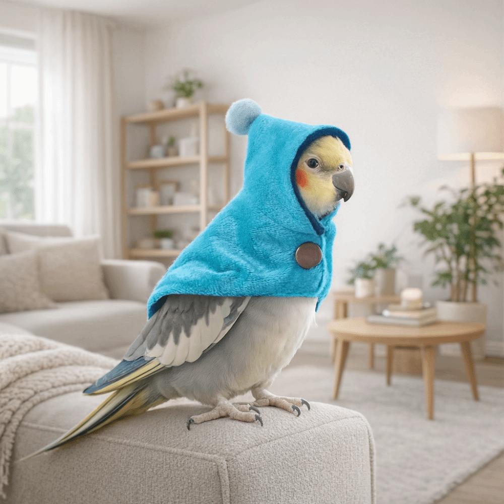 Windproof Bird Cape Thickened Pet Birds Outerwear Fashion Birds Cold Weather Gear  Easy To Wear