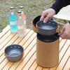 Camping Bowl Bag Waterproof Portable Divided Zippered Dishes Container Camping Travel Tableware Storage Bag For Hiking Barbecue
