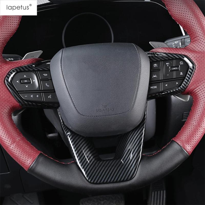 For Lexus LBX 2024 2025 2026 Car Steering Wheel Decoration Cover Trim ABS Carbon Fiber Interior Accessories Interior Refit Kit