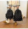 Korean-style Large Capacity Backpack with Cute Bow Embroidery for Female College Students