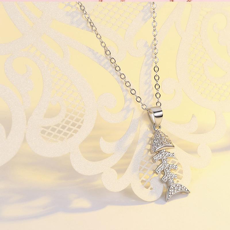 

Ювелирные изделия Ожерелье «Рыбья кость» Модные аксессуары с индивидуальностью Корейская подвеска ins