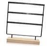 Jewelry Stand 3 Layers Elegant Style Compact Large Capacity Iron Material Decorative Practical