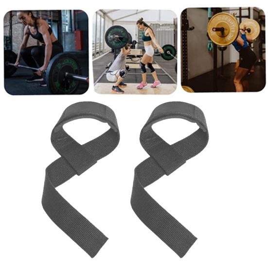 Lifting Strap Men Women Anti-Slip Weightlifting Grip Band Bodybuilding Strength Training Home Gym Workout Pull-up Barbell Deadlifts Wrist Strap