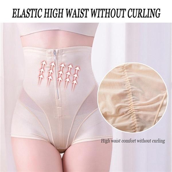 High-waisted Zipper Shapewear Pant Slim Waist Boo Breathable and Comfortable Spanx Shapewear