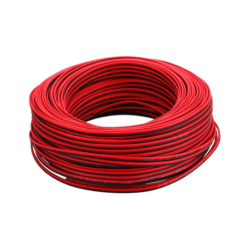 RVB Red & Black Dual-Core Copper-Clad Aluminum Wire for Household Lighting & Monitoring
