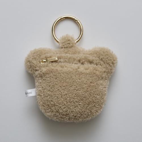 [HASHIBAMI] Plush Bear Charm Ha-2506-824 Gray Beige