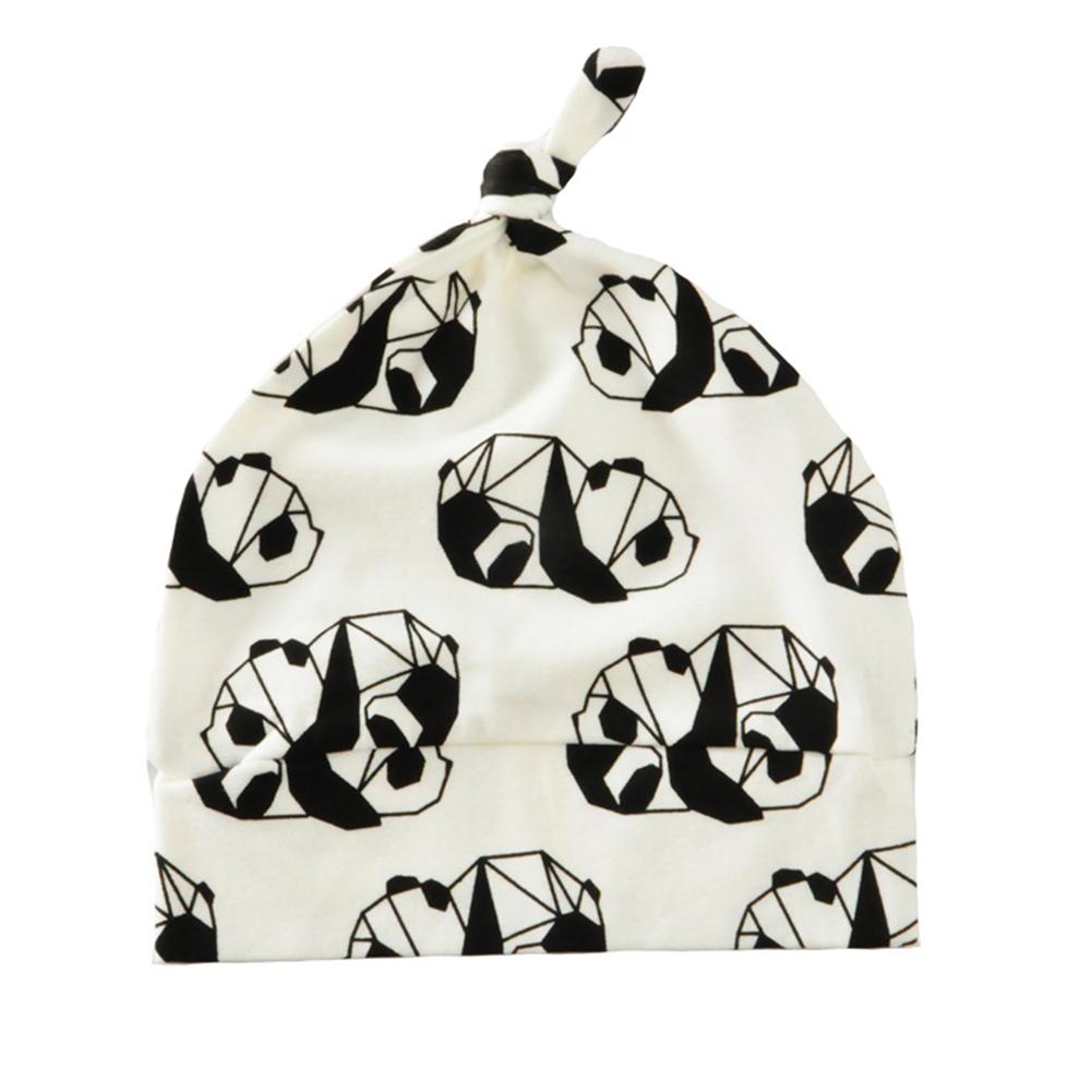Print Knitted Beanie Cap Cartoon Animal Cotton Hat Children Unisex Spring/Autumn