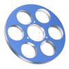 Empty Tape Reel Sound Recording 6 Hole Aluminum Alloy for NAGRA Miniature Tape Recorder Blue