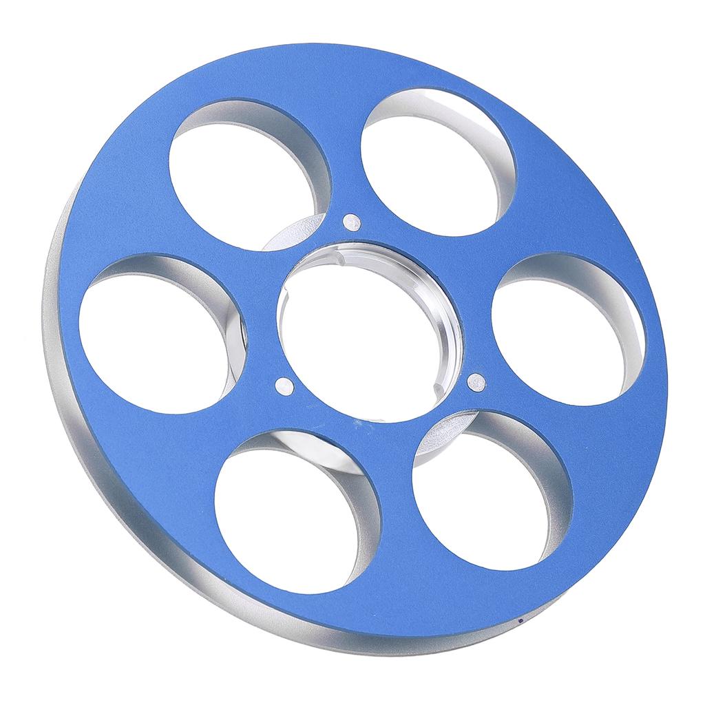 Empty Tape Reel Sound Recording 6 Hole Aluminum Alloy for NAGRA Miniature Tape Recorder Blue