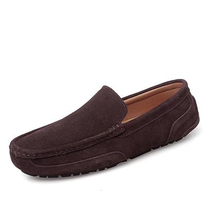 Nouvelle Mode Chaussures Décontractées en Daim Homme Mocassins avec Fourrure Homme Mocassins de Haute Qualité Slip-on Respirants Mocassins de Conduite Grande Taille 38-47