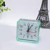 Bed Travel Mini Portable Compact Square Quartz Beep Table Silent Alarm Clock