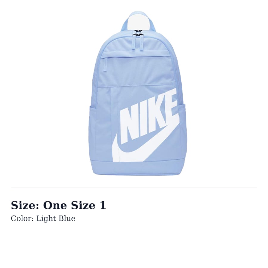 Nike Poliestera Mugursoma Regulāra Unisex Gaiši