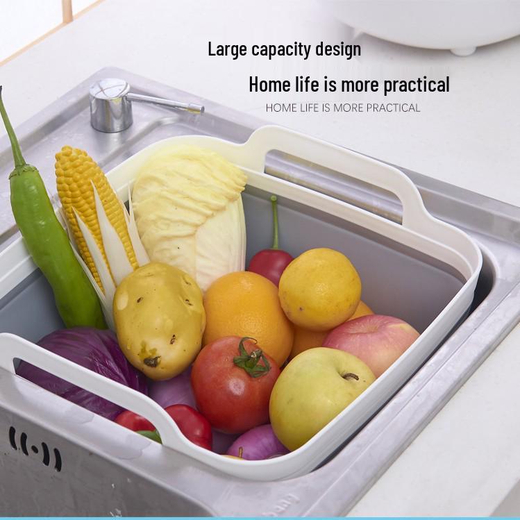 Multifunctional Foldable Basin: Storage, Washing, and Soaking