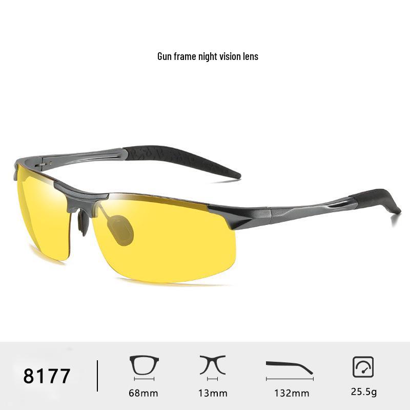 Men's Polarized Aluminum-Magnesium Sunglasses 8177 - Day & Night Vision
