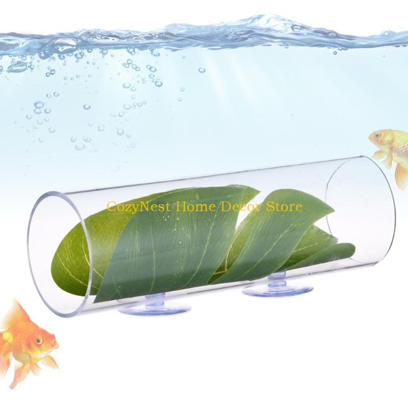 92MF Artificial Hideaway Fish Tanks Aquariums Decors Resting Tunnel Plastic Fish Habitat Ornaments Betta Tube