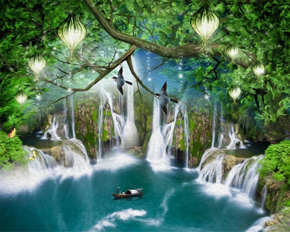 Fantasy Wallpaper Forest Cartoon Mural Children's Room Background Wall Home Decor Living Room Bedroom Tv 3d Wallpaper