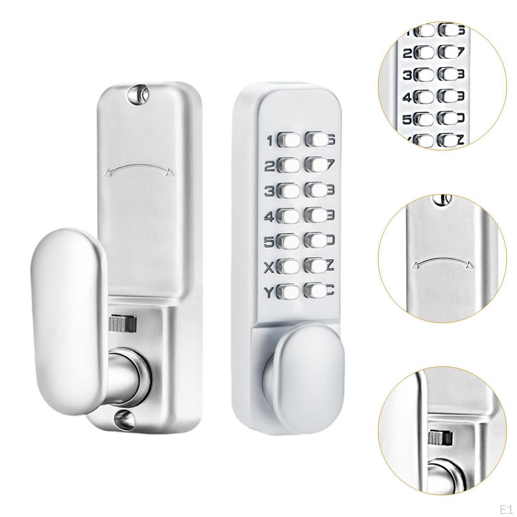 Mechanical Door Lock, Password Convenient Wear-Resistant, Sturdy, Waterproof, Front