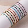 New Rainbow Crystal Tennis Bracelets For Women Men Kpop Silver Color Friend Gifts Colorful Zirconia Bangle Chain on Hand Jewelry