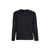 STONE ISLAND Solid Color Long Sleeve Crew Neck Sweater Men Sweater Black 78192021A-V0029