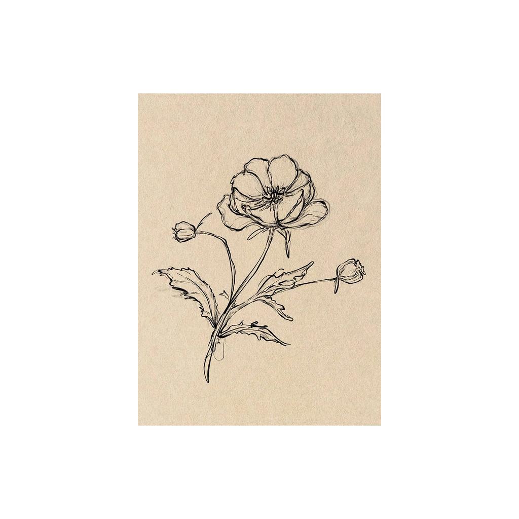 30*40CM Wandbild, Ländliche Wandbildtapeten-Dekoration, Gerahmtes Bild.