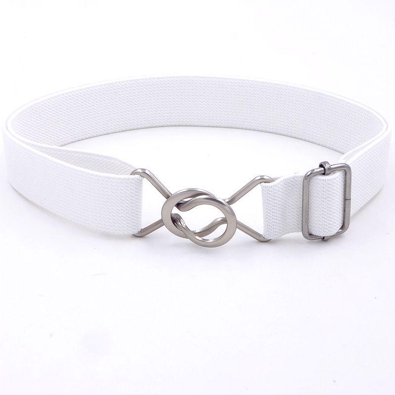 Centură pentru copii în stil coreean, culoare bomboană, cu bandă elastică în talie