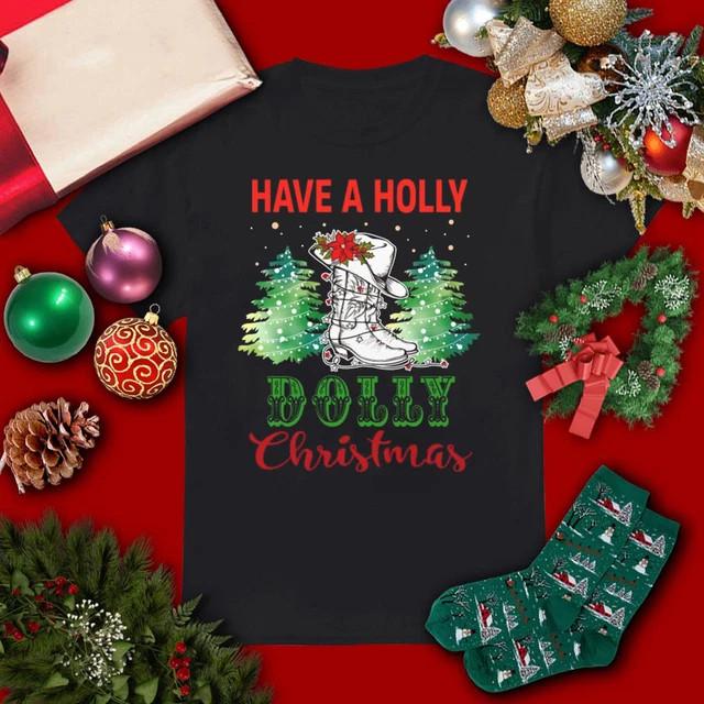 DOLLY PARTON CHRISTMAS T Shirt, Have a Holly Dolly Xmas SG170 Unisex T-Shirt XL