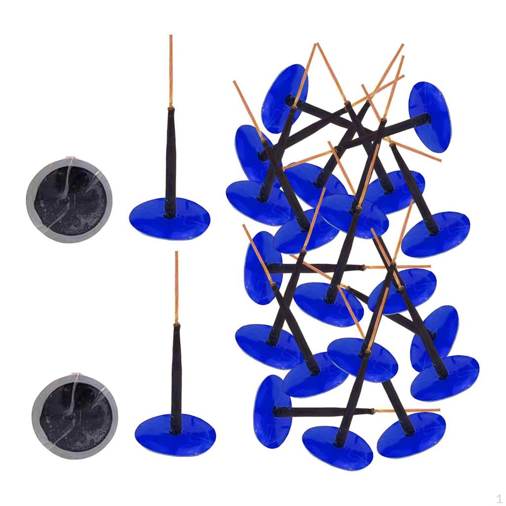 24Pcs Repair Tire Mushroom Plug Kit Puncture Replacement Es for Automobile Car