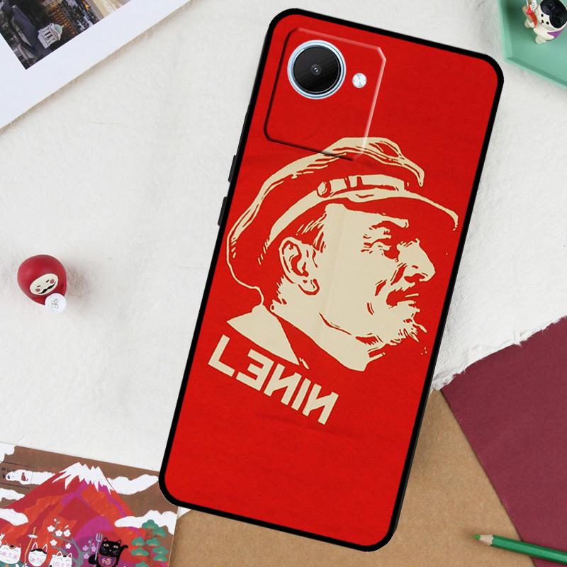 lenin Soviet Union flag For Realme GT 7 Pro GT 6 5 6T 10 11 12 13 14 Pro Plus C61 C53 C51 C21Y C25S C75 C55 C67 Case
