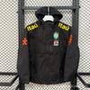 Giacca con Cappuccio da Uomo Stile Neymar Brasile Leggera Antivento Allenamento Cappotto da Esterno