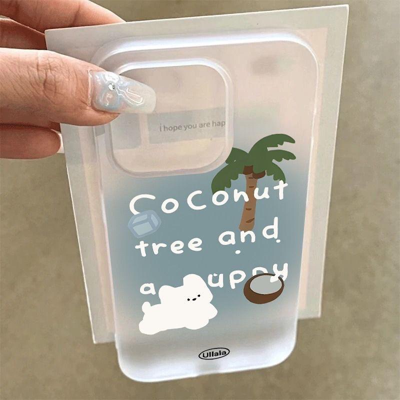 

Coconut puppy for iPhone16 iPhone case cartoon transparent apple 16promax