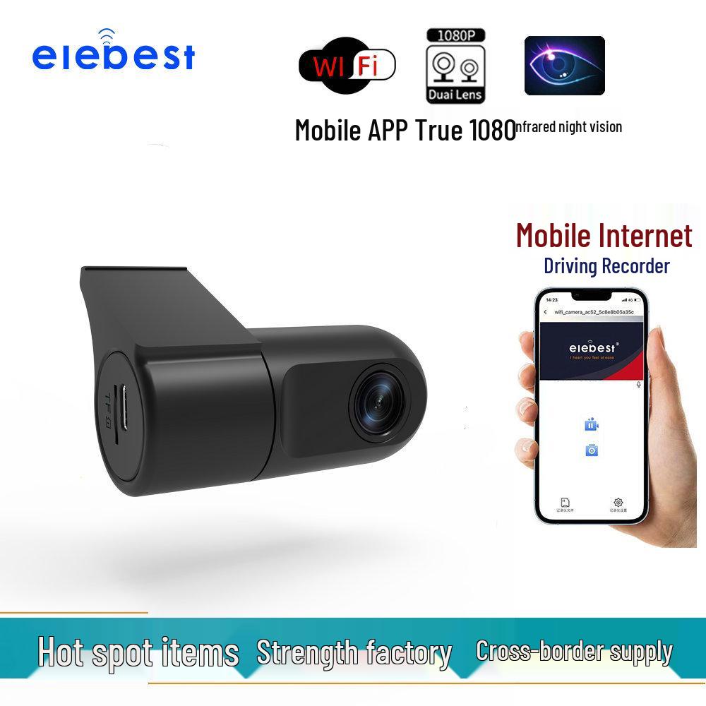 1080P Night Vision Dash Cam with Wi-Fi & Mobile Connectivity