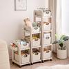 Compact Movable Backpack & Book Storage Trolley with Multi-layer Design for Under-table Use