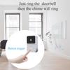 WiFi DoorBell Bezdrátový interkom Domovní zvonek Zabezpečení domácnosti Chytrý videohovor Zvonek Ding Dong s kamerou