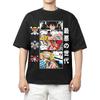 One Piece "Worst Generation" Anime Black T-Shirt Comfortable Fashion Vintage Double-Sided Band Graphic Print Women And Men T-shirts