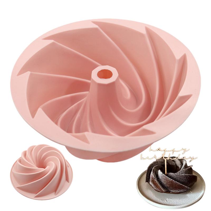 Silicone Molds for Baking Small Vortex Cake Molds for Baking Non Sticky Easy Demoulding Heat Resistant Household DIY Molds