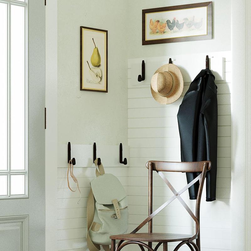 

2 шт. Настенные крючки в деревенском стиле, костыль от железной дороги, декор для комнаты хобби, подвесное хранение, крючки для сарая для инструментов, железнодорожный декор, деревянные поделки темно-коричневого