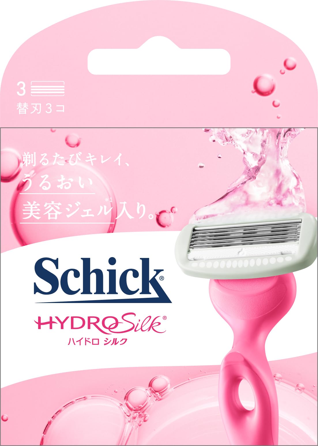 

Бритва Schick Hydrosilk со сменными лезвиями (3 куска) розовый