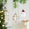 Creative Christmas Tree Decorations: Glass Painted Hedgehog & Bear Charms